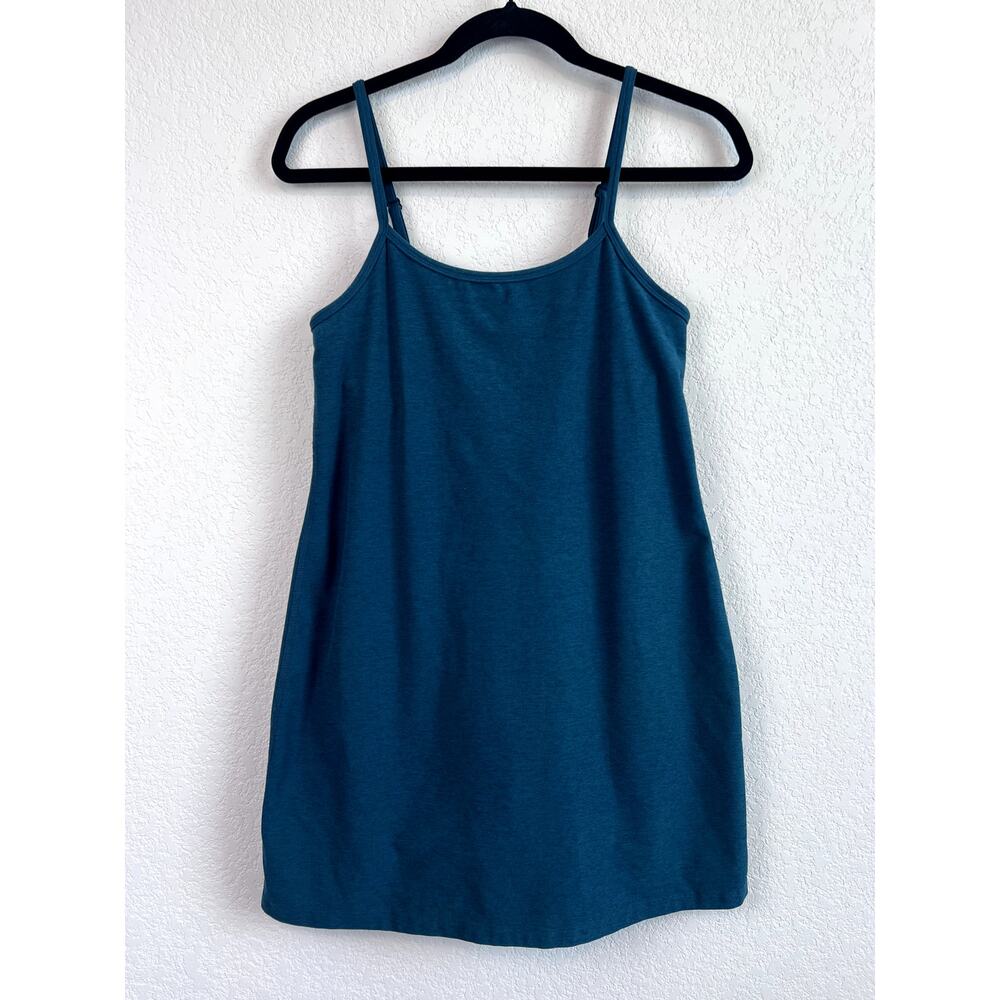 Beyond Yoga Teal Blue Spaghetti Strap Mini Dress